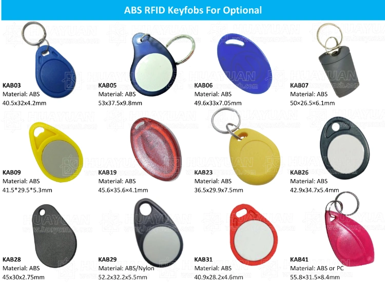 Durable Nylon board Waterproof NFC Smart Passive Key Tag Overmolded RFID Keyfob Keychain