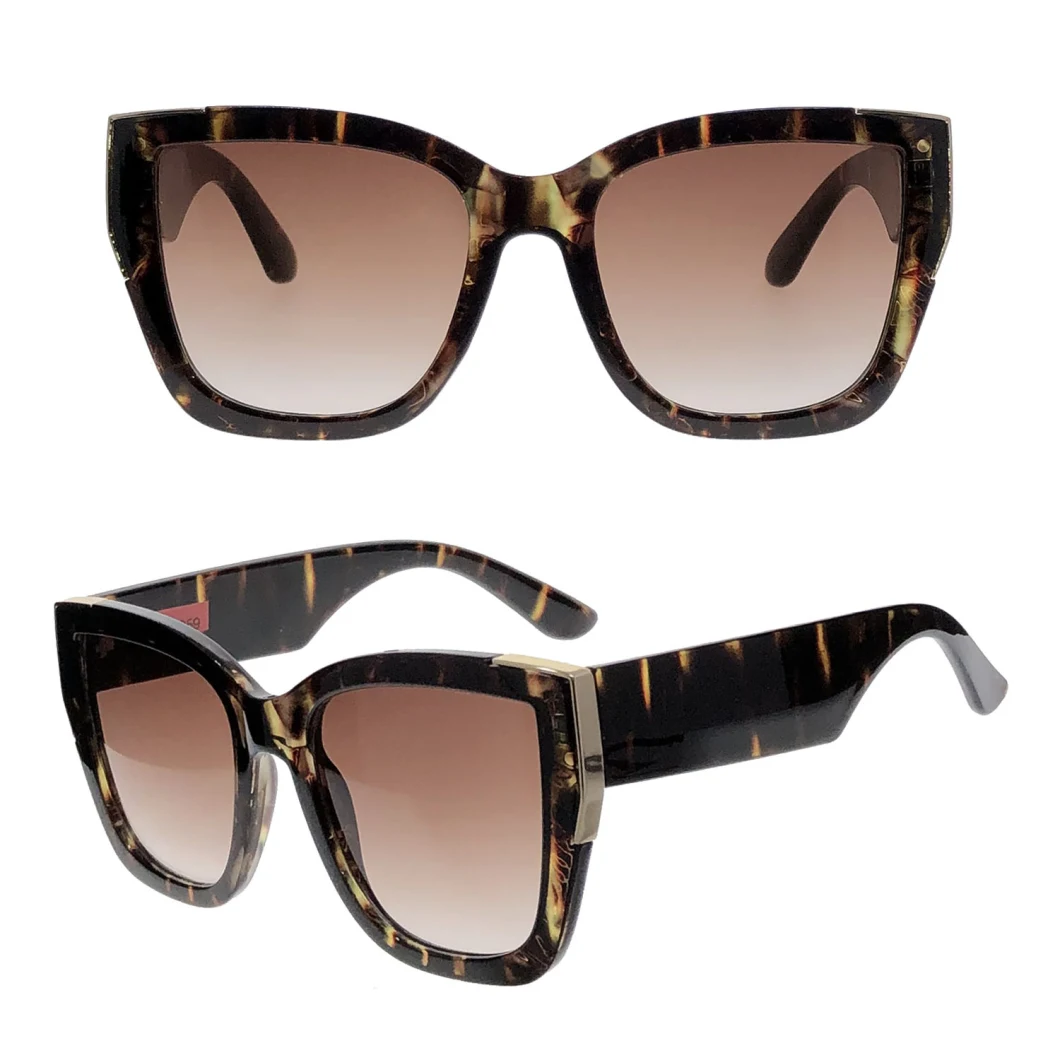 Good Quality Oversize Large PC and Metal Frame Fashion Sunglasses