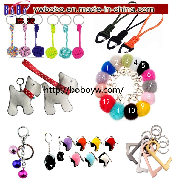 Yiwu China Key Holder Buying Agent Rabbit Fur Promotion Keychain Party Gifts (G8024)