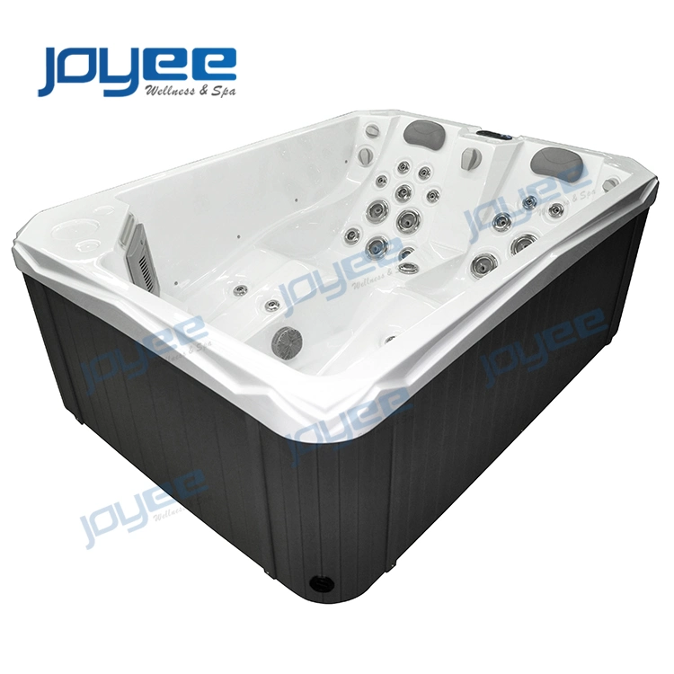 Small Size 3 Person Family Hot Tub 2 Lounger Outdoor Jacuzzi Whirlpool Freestanding SPA Tub