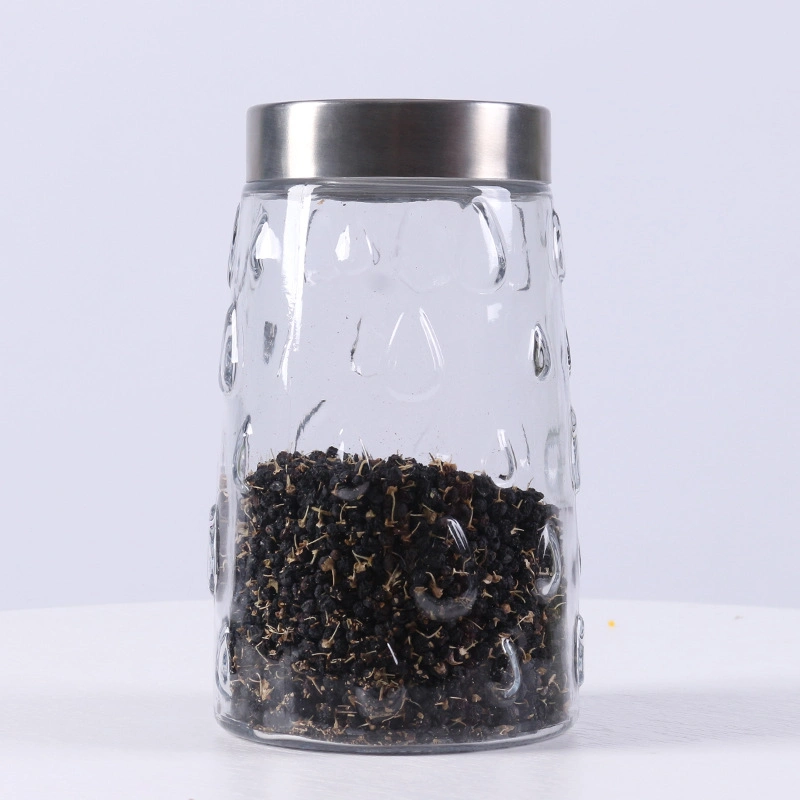 Glass Storage Jar with Lid Glass Food Storage Jar Tea Canister Candy Jars