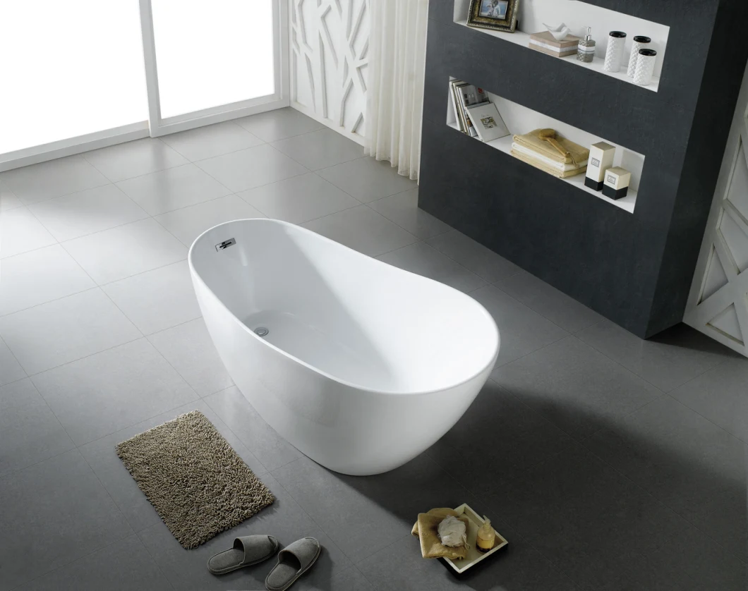 Bathrooms Freestanding Slipper Acrylic Bathtub&Freestanding Faucet/Tap