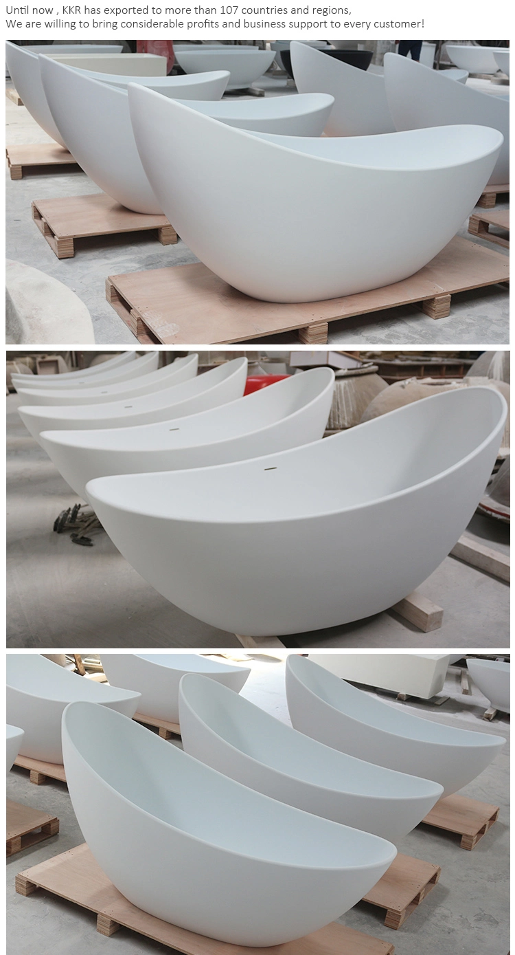 60 Inch Freestanding White Bathtub Modern Stand Alone Soaking Tub Bathroom Baths