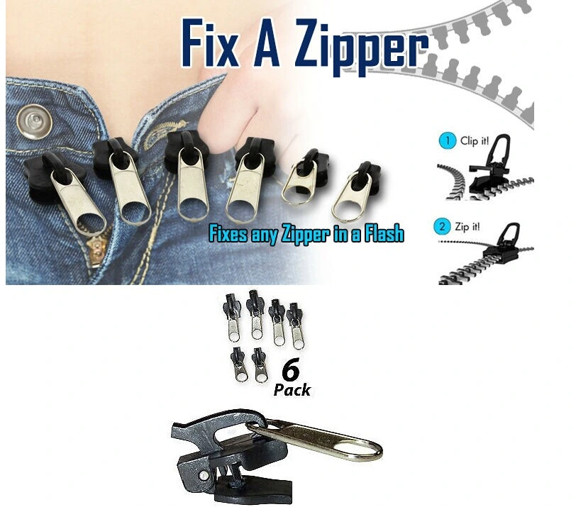 Fix a Zipper Replacement Repair Broken Slider Teeth Zip (TV0542)
