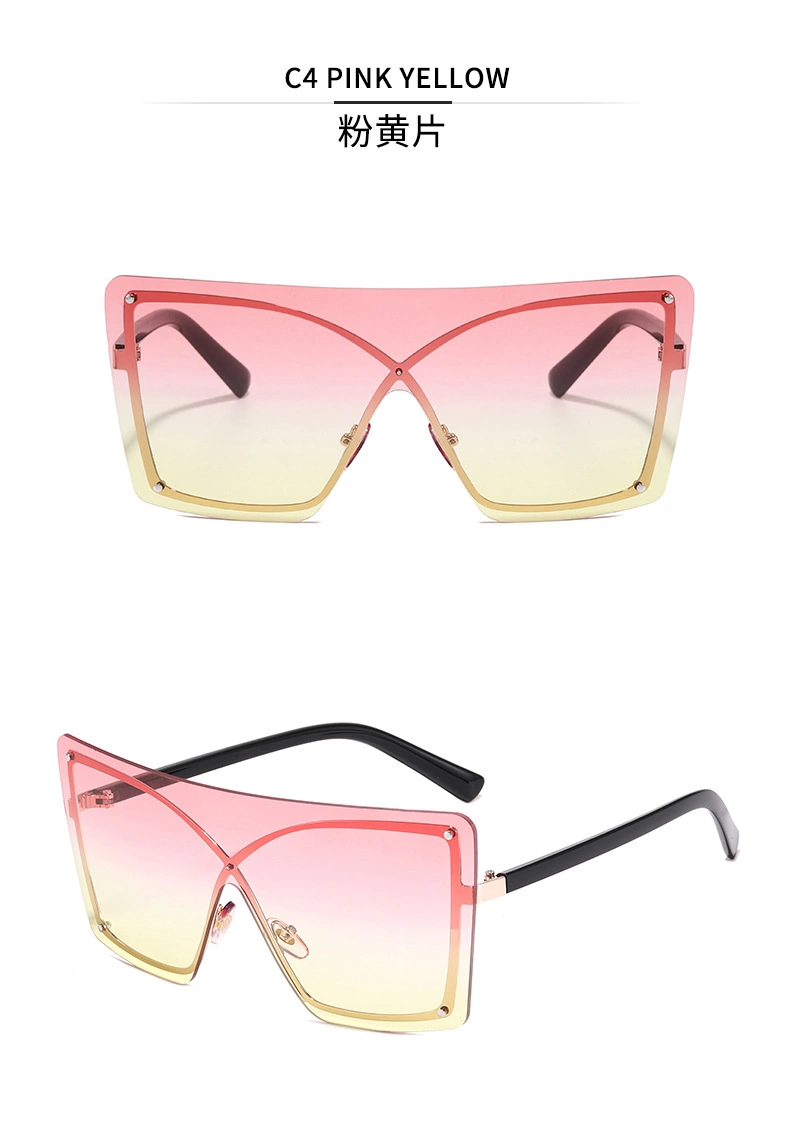 Custom Logo UV Protection Anti Glare Trending Rectangular Polarized Sunglasses