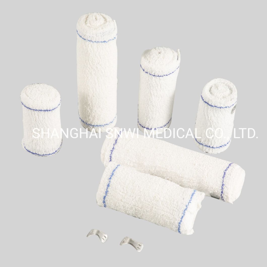 Disposable Medical Supplies Elastic 100% Pure Cotton Crepe Bandages with CE&ISO Certificated