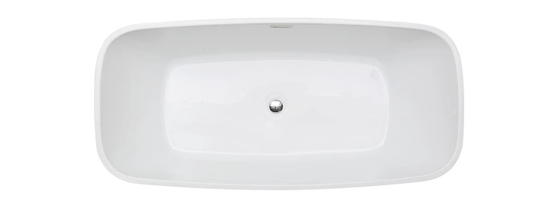 Channing 1700mm Stand Alone Bath White Best Hot Tub Acrylic Freestanding Tubs Deep Soaking Bathtub (QT-027)