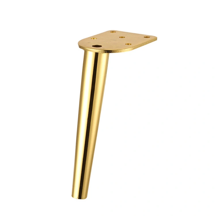 Contemporary Brass Gold Furniture Legs 6 Inch Metal Cabinet Legs