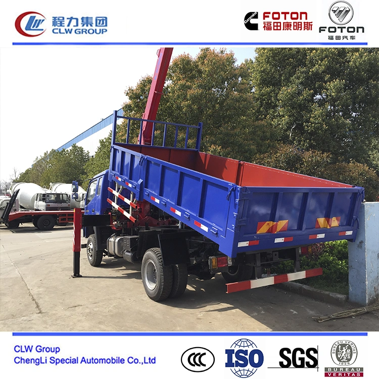 Foton Brand Truck Crane, 3 Ton Loading Truck with 3.2 Ton Crane