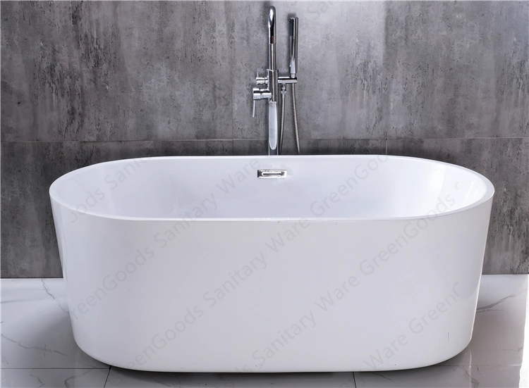 1.7m CE Approved Bathtub Supplier Oval Style Freestanding Bathtub