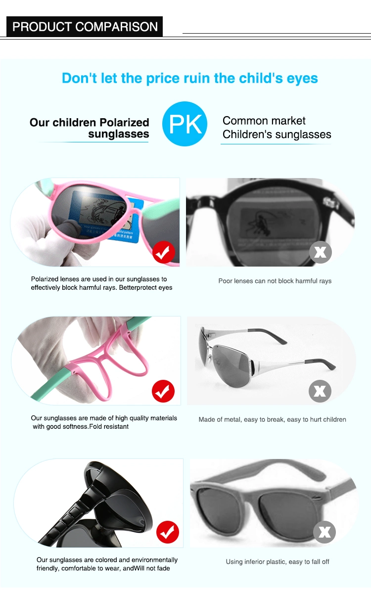 Cute Flexible Silicone Kids Sunglasses UV400 Polarized Oculos De Sol Baby Eyewear Shades Child Sunglasses