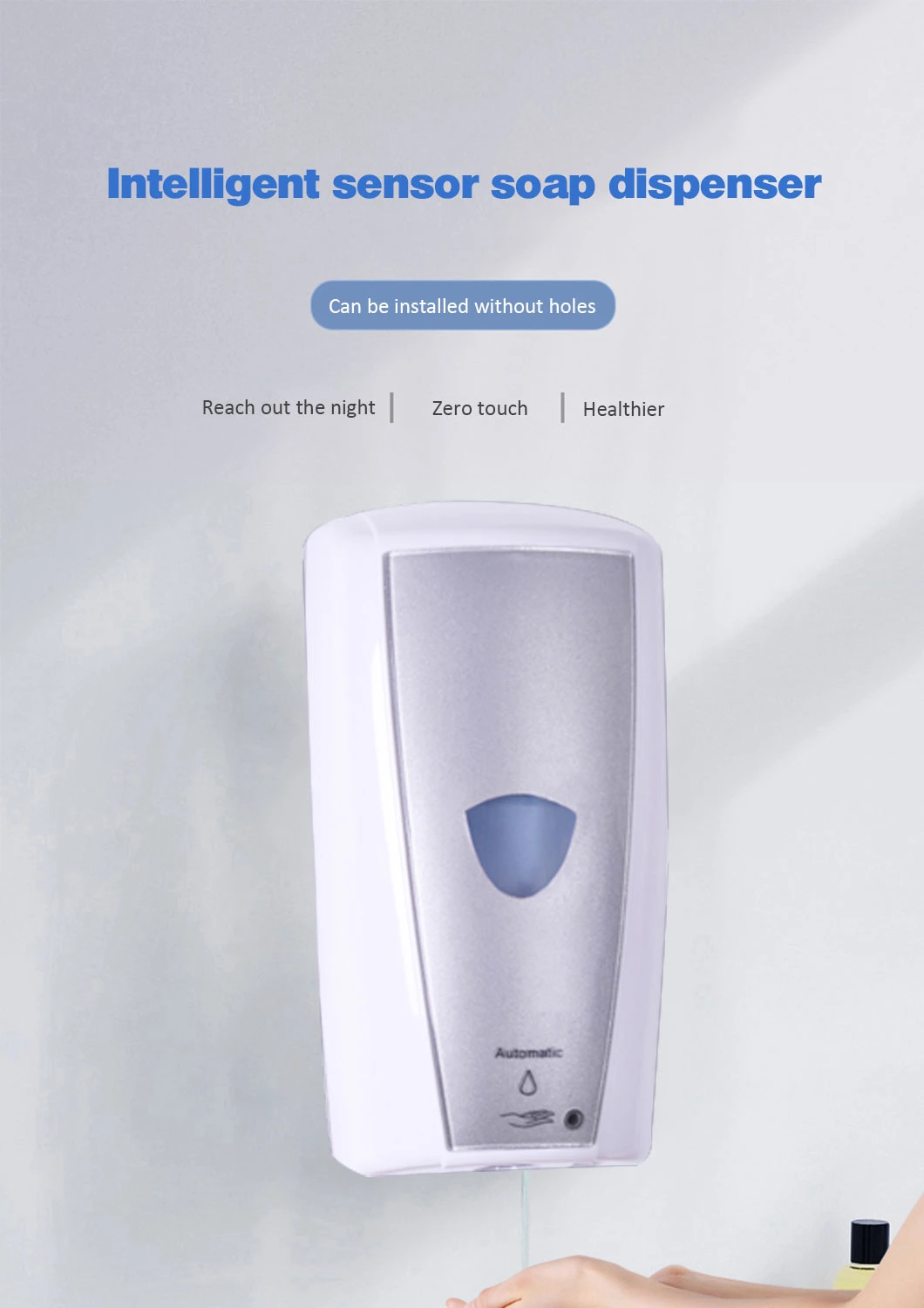 Wall Mounted Liquid Ha Electric Automatic Hand Sanitizer Dispenser or Spray Foam Gel Sensor Soap Dispenser