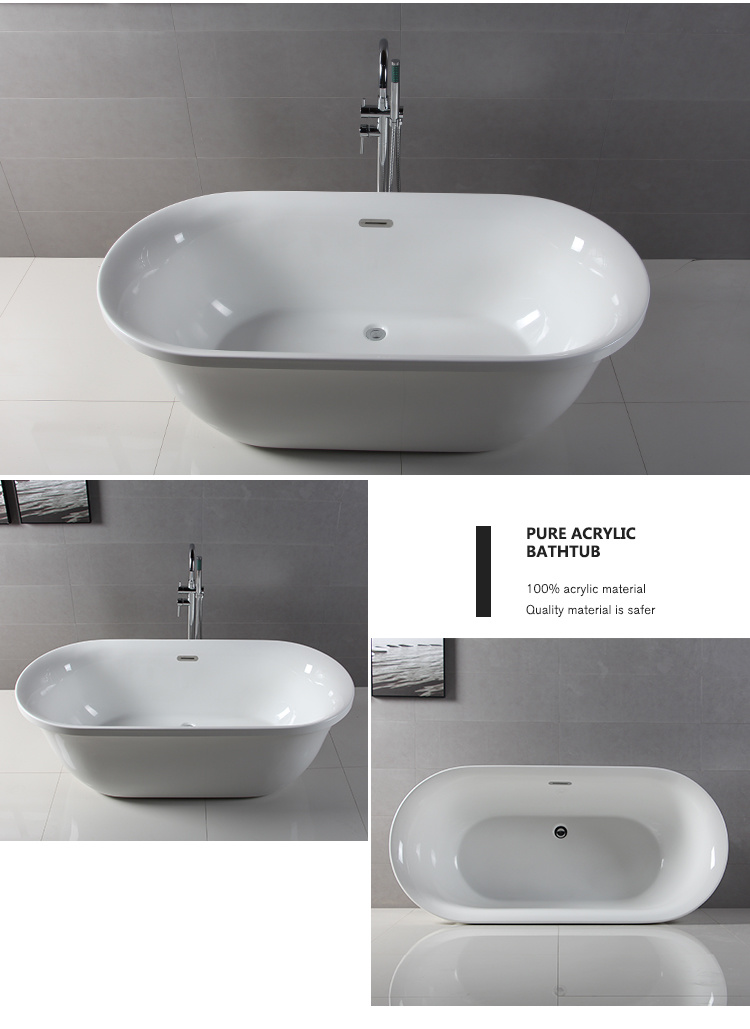 The Cheapest Deluxe Italian New Design Acrylic Free Standing Bath Tubs
