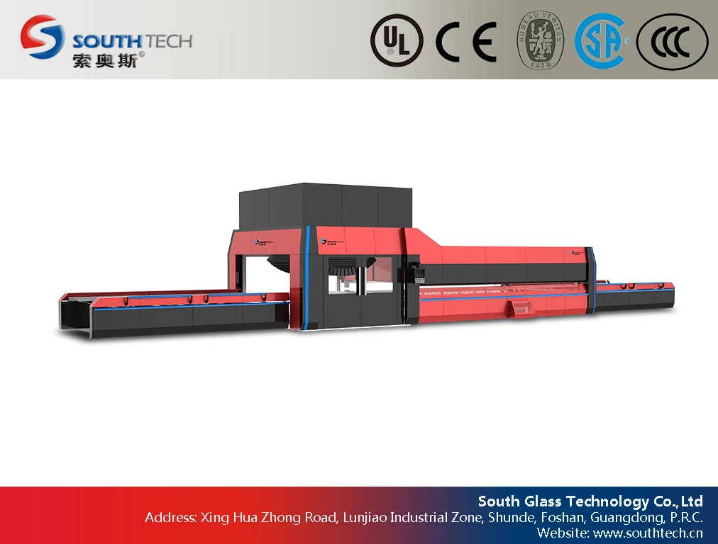 Southtech Cross Curved Bending Tempering Glass Processing Line (HWG)