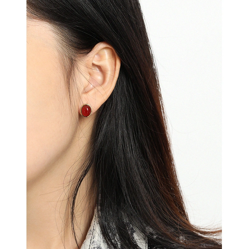 Fashion Simple Geometric Round Earrings Jewelry