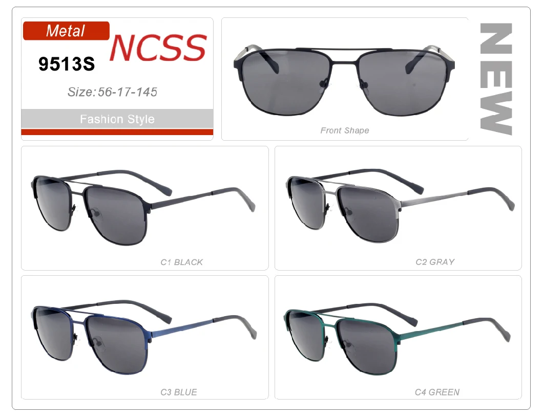 2020 Hot Sell Custom Men and Women Metal Frame Sunglasses.