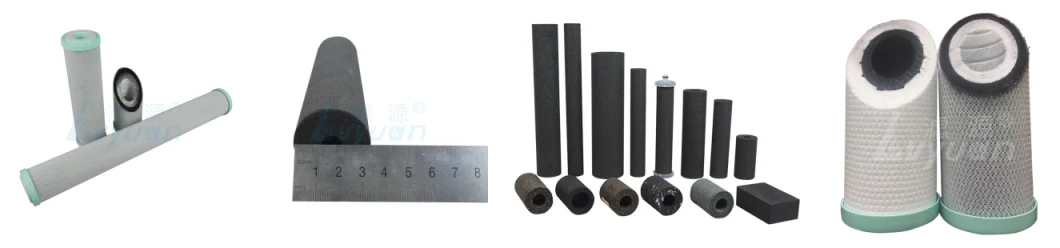 Carbon Water Filter Sintered Activated Carbon Block Filter Cartridges