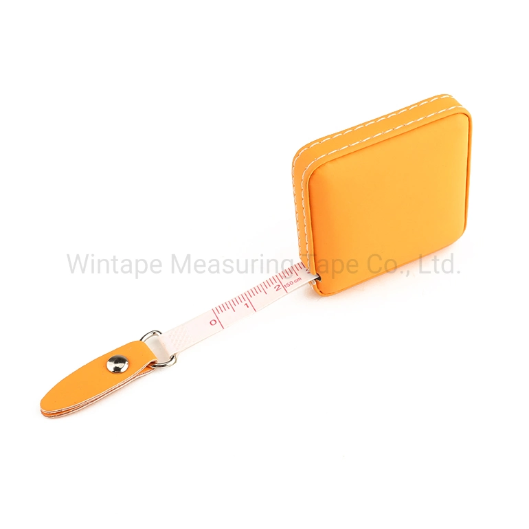 Promotional Square Tape Measuring/Leather Measuring Tape/ Good Quality Tape Measure