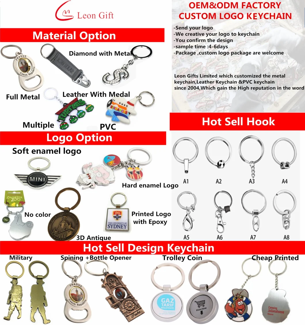 Custom Full 3D Silver Pig Metal Keychain with Metal Ring