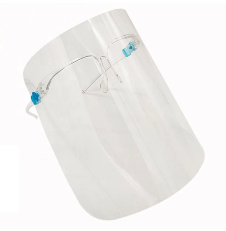 Protective Face Shield Glasses Visor Transparent Mask /Transparent Pet Anti-Fog Face Shield with Glasses