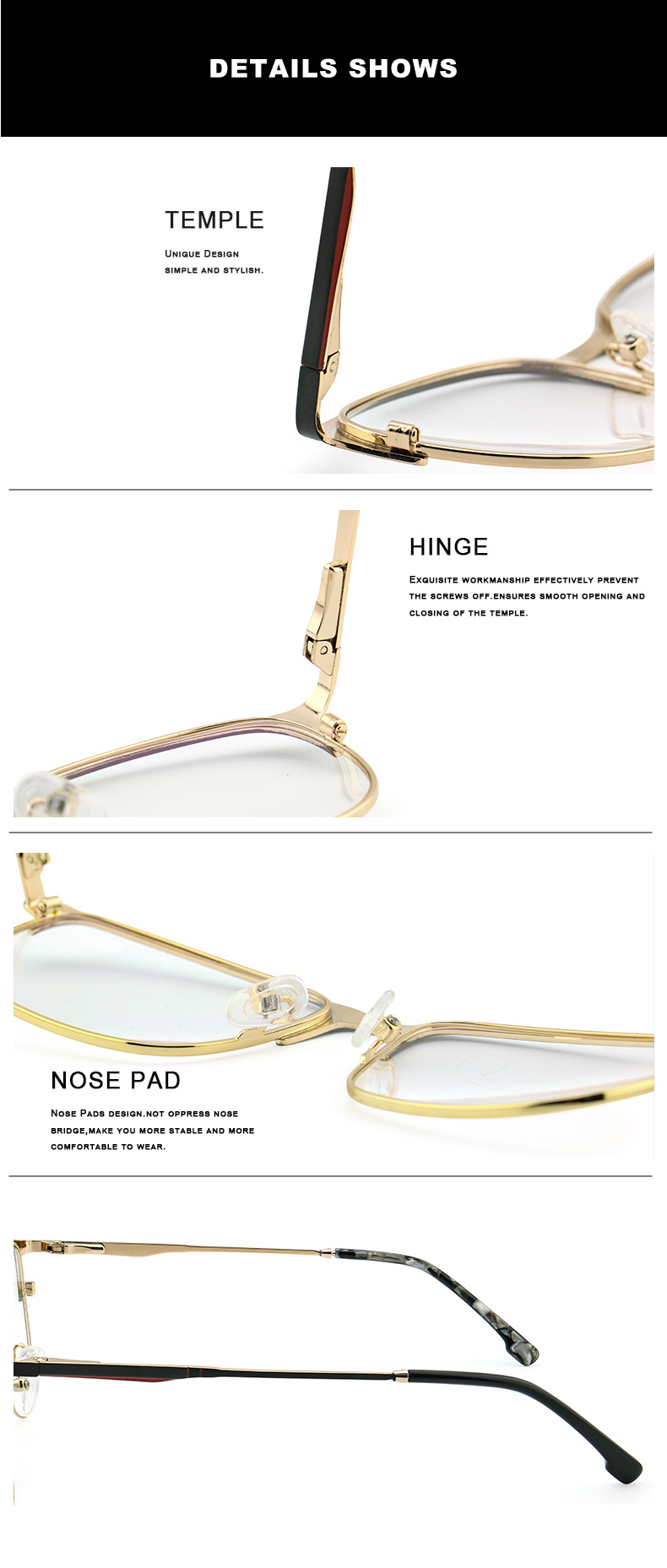 Italy Design Ready Stock Goods Eye Optic Acetate Tip Metal Frame Round Circle Vintage with Spring Hinge Montura Optical Glasses Eyeglasses