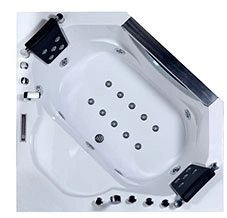 Foshan Factory Bathroom SPA Corner Message Bathtub Jacuzzi Whirlpool Bath Hot Tub (QT-286)