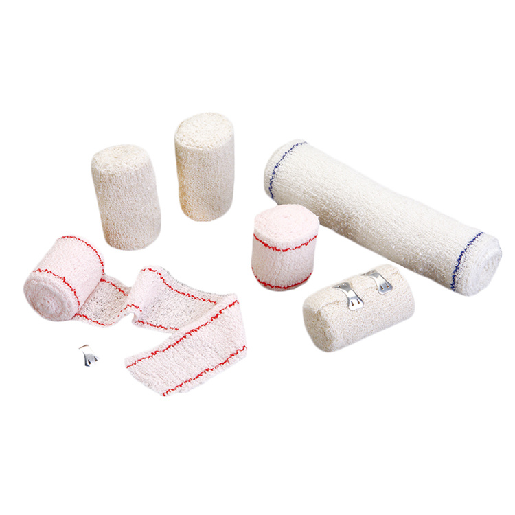 Cotton Crepe Bandages High Elastic with Clips