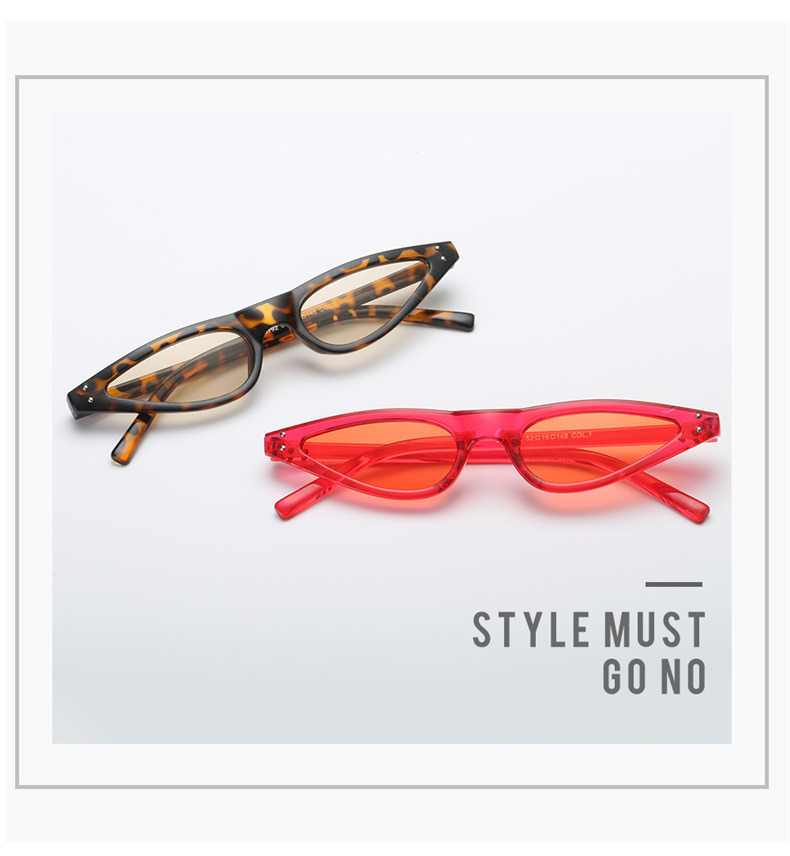 Women Small PC Frame Red Sun Glasses Brand Retro Eyewear Vintage Rectangle Sunglasses