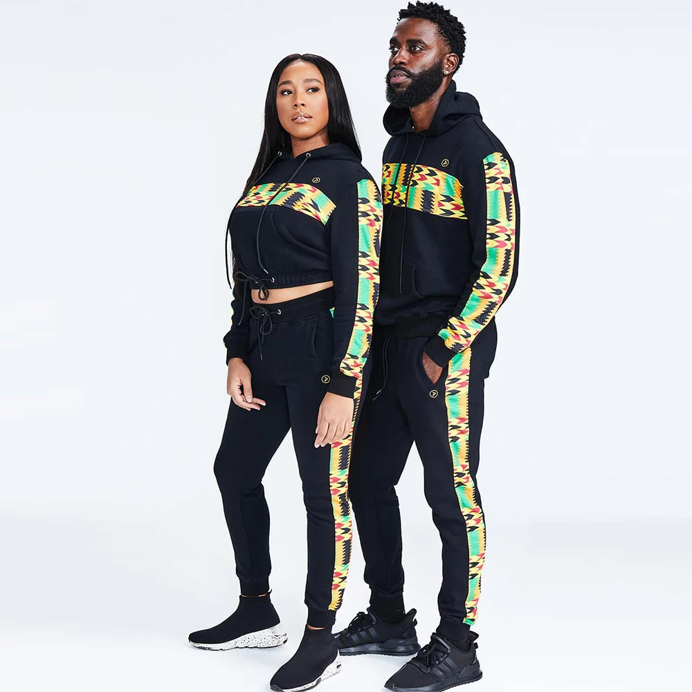 African Clothing Sport Wear African Print Couple Wear Sport Suit