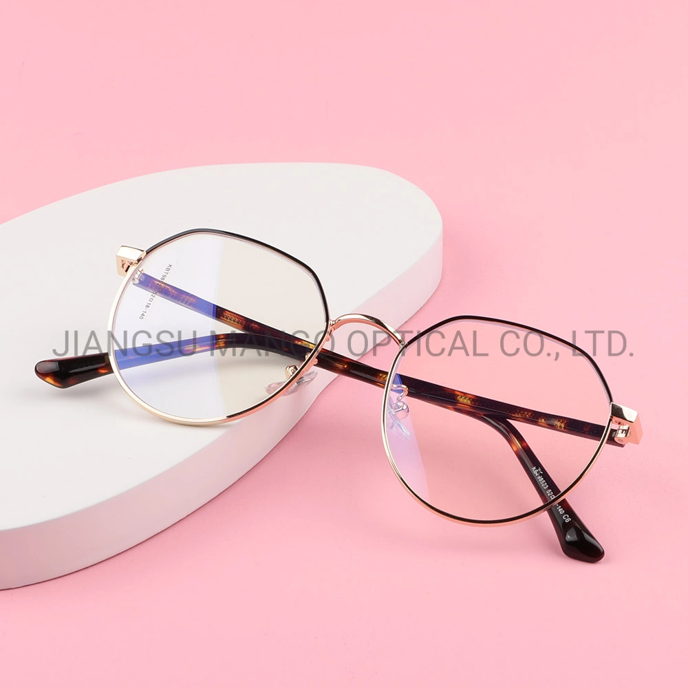 Metal Optical Frame Acetate Inject Core Temple Eyewear Glasses