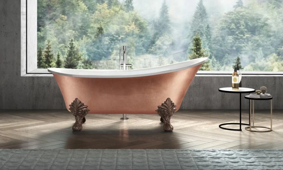 Ce Approval Luxury Bathroom Acrylic Metal Chrome Painting Clawfoot Dragon Foot Bathtub
