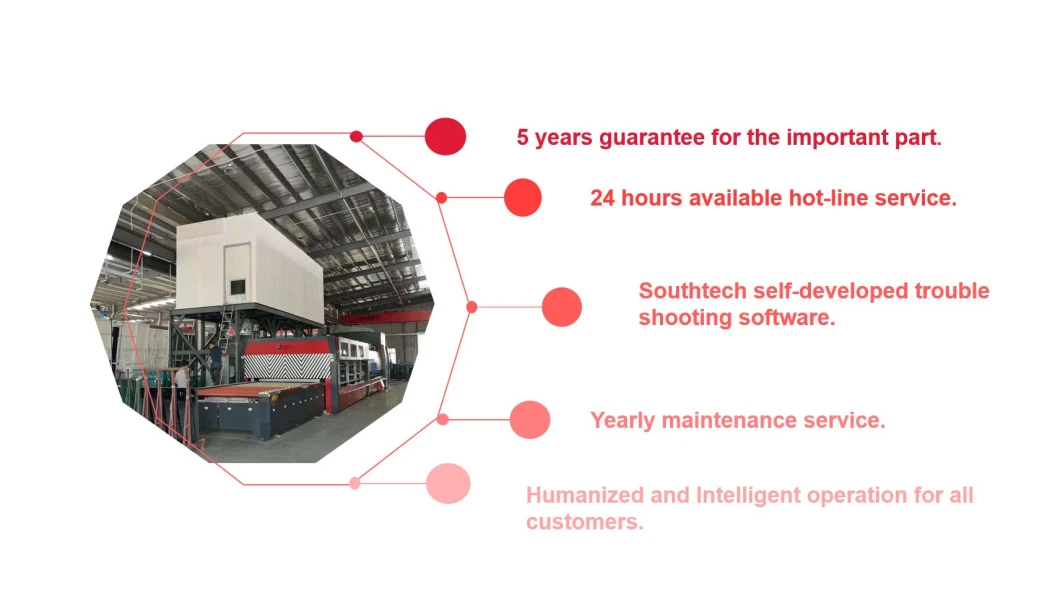 Southtech Bending Glass Tempering Furnace Manufacturers/Glass Processing Machine (HWG-Series)