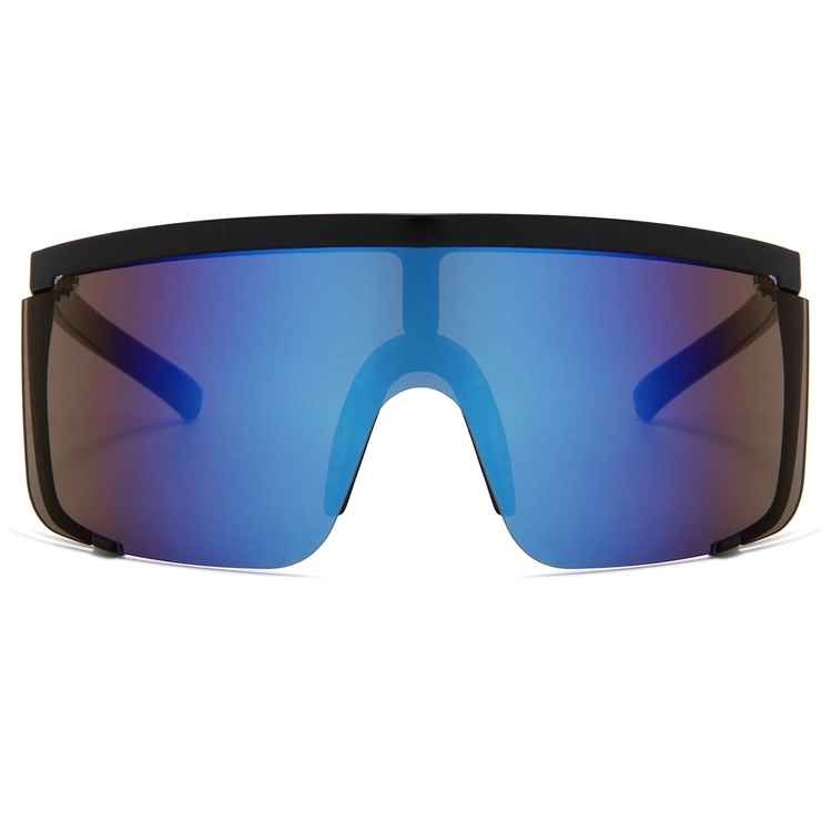 Mens Oversize Rimless Sunglasses Custom Logo Women Safety PC Glasses