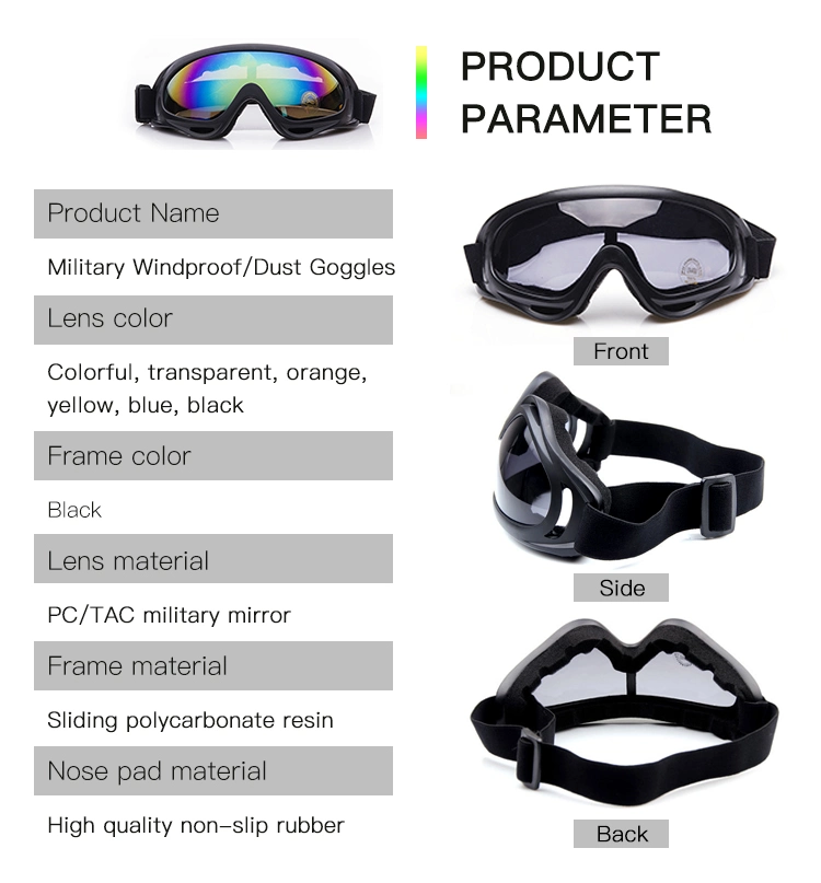 Outdoor Anti-Stratch High Impact CS Airsoft Sport Glasses PC Bulletproof Military Sunglasses Tactical Goggles