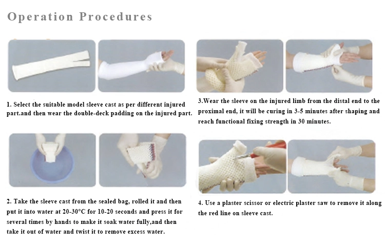 Disposable Medical Easy Operation Orthopaedic Casting Tape Sleeve for Child and Adult