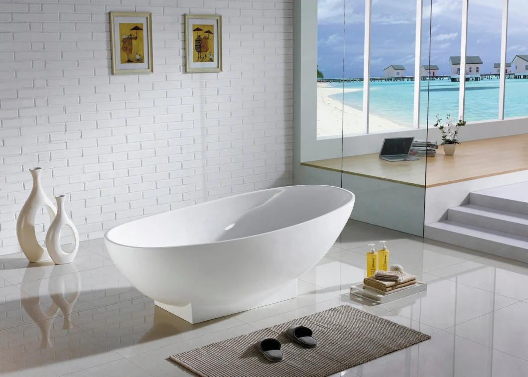 Channing  Acrylic Freestanding Bathtub Deep Soaking   Bathtub  (QT-06208)