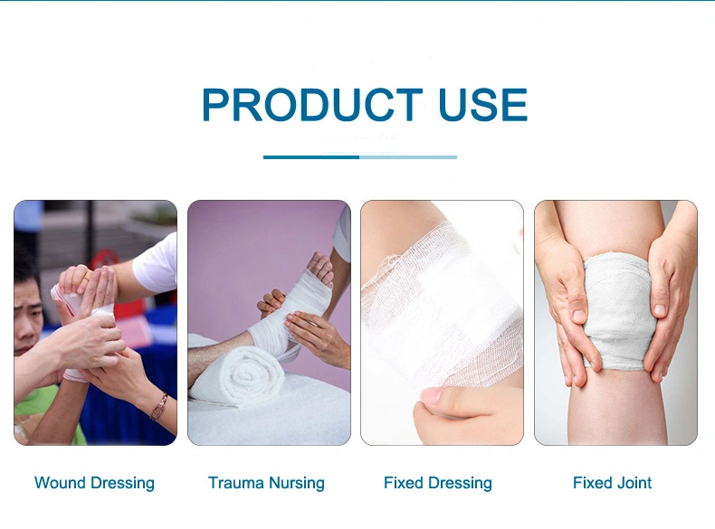 100% Cotton Gauze Various Sizes Gauze Bandage Manufacturer