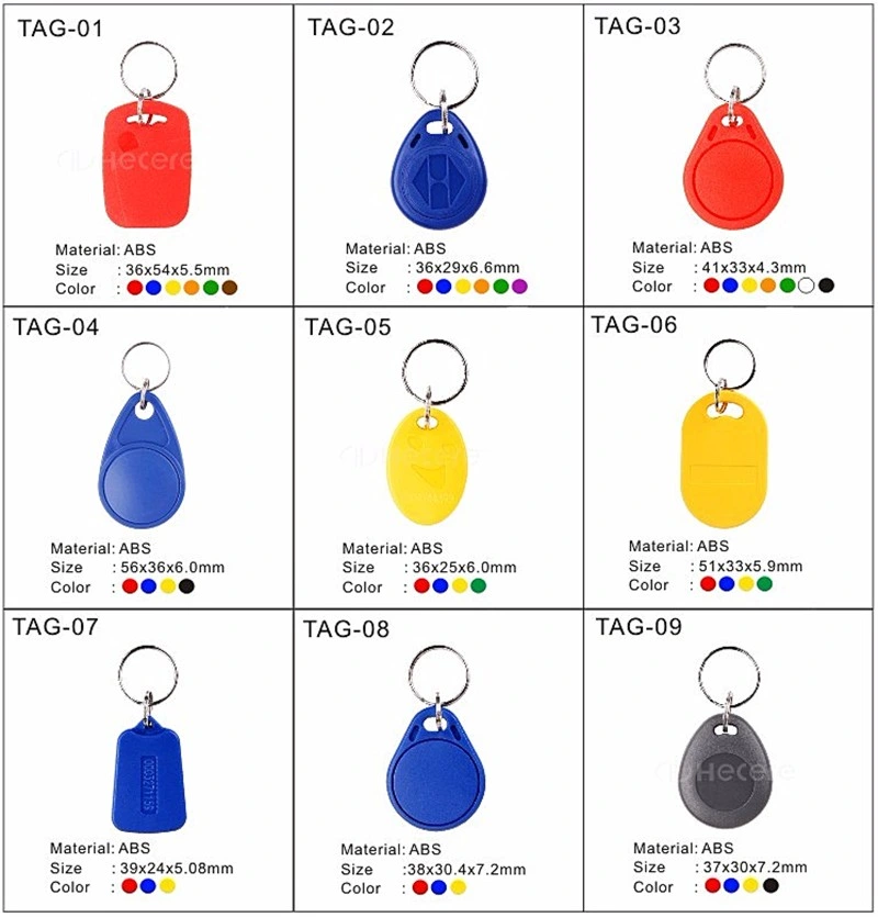 Customized RFID Hitag Serial Metal Keychain Tag Token Smart Key Chain RFID