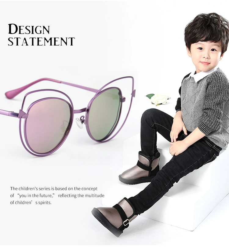 Designer Style Metal Cool Kids Sunglasses