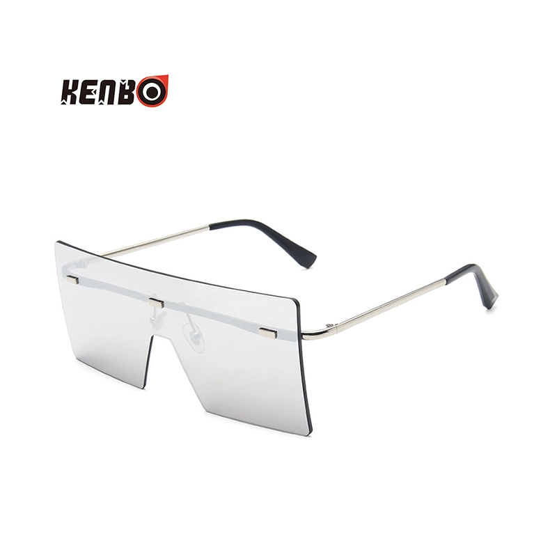 Kenbo New Arrivals Fashion Rimless Gradient Lens Oversized Square Sunglasses for Women 2020