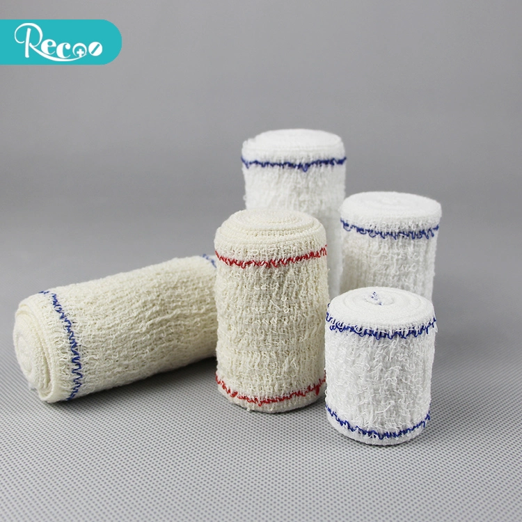 Medical Cotton Elastic Adhesive Crepe Bandage Roll