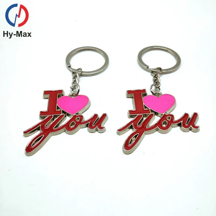 2020 Valentine's Day Creative Gift Keychains I Love You Letter Envelope Heart Keychain Ring Key Chain Lover Romantic Key Chain