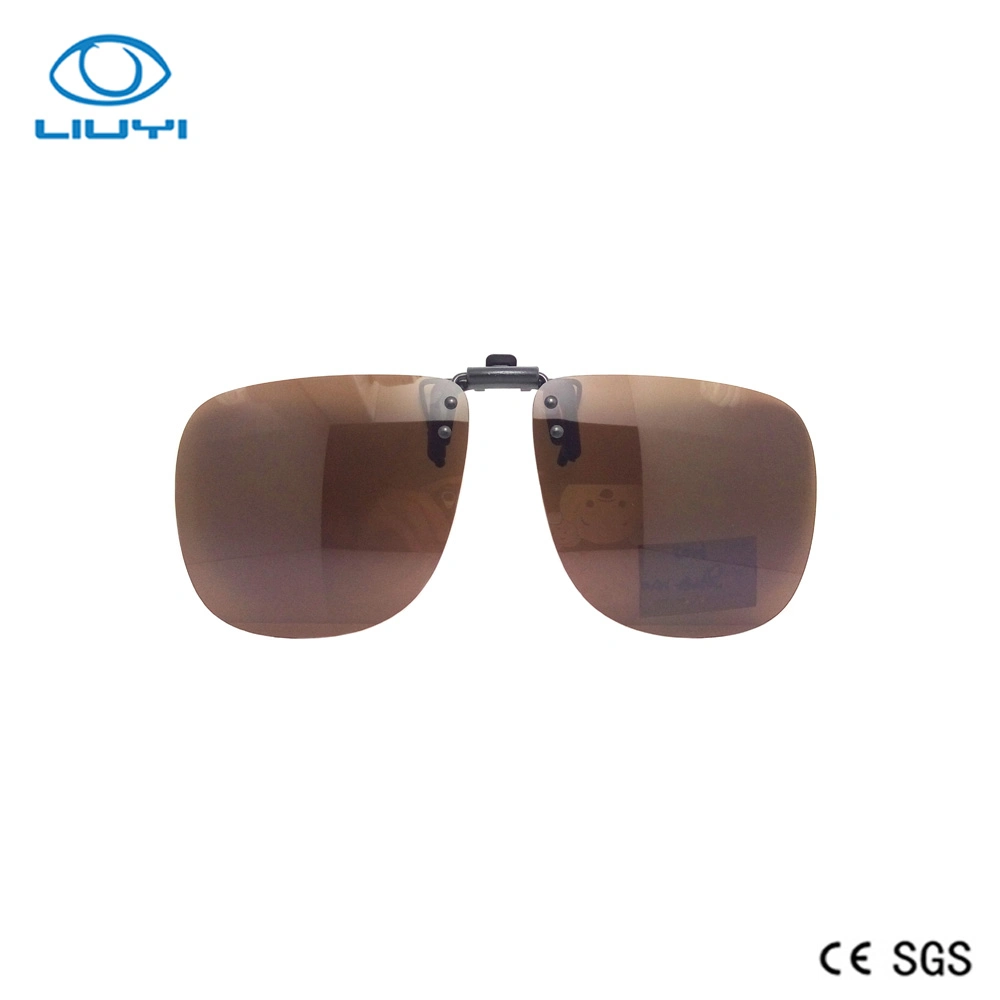 Oversize Polarized Clip on Sunglasses Over Prescription Glasses for Man or Woman