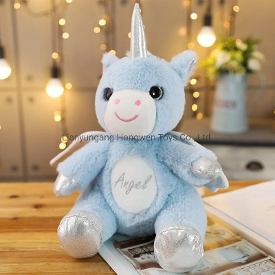 Factory Ready to Ship Unicorn Soft Toy Cute Unicorn Plush Stuffed Rainbow Unicorn Toy Pillow