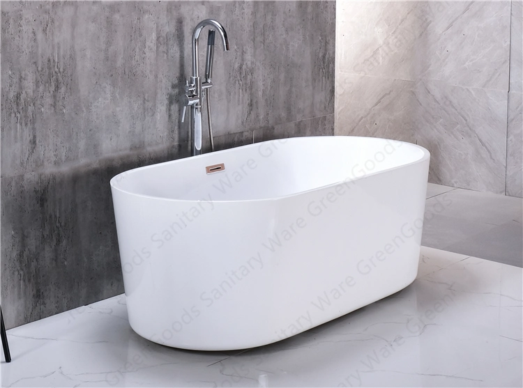 1.7m CE Approved Bathtub Supplier Oval Style Freestanding Bathtub