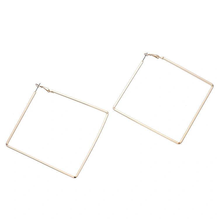 Factory Bulk Stock Wholesale Geometric Diamond Earrings for Women