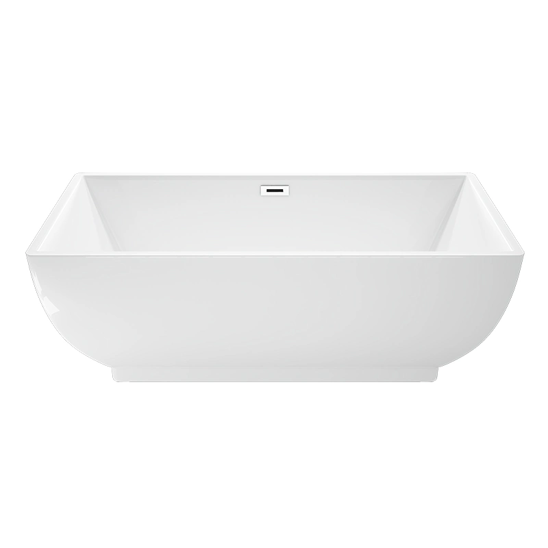 Sanitary Ware Modern Square Freestanding 1700mm Bathtub Acrylic Bathtub