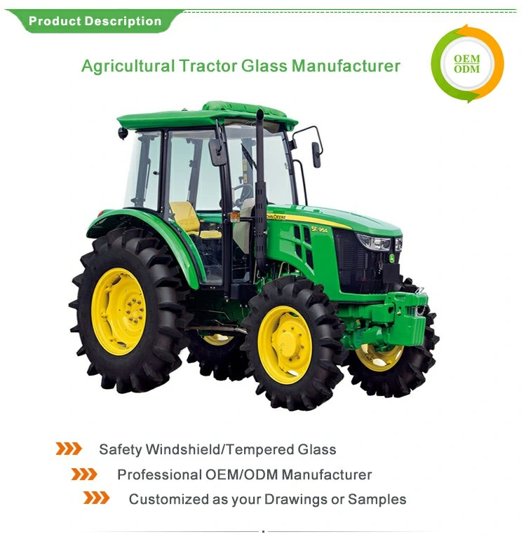 3mm 5mm 6mm 8mm Clear Tempered Glass Loader for Tractor