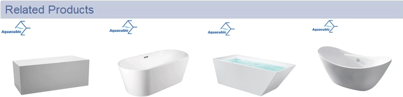 Sanitary Ware Acrylic Freestanding Rectangular Bathtub (AB6512)