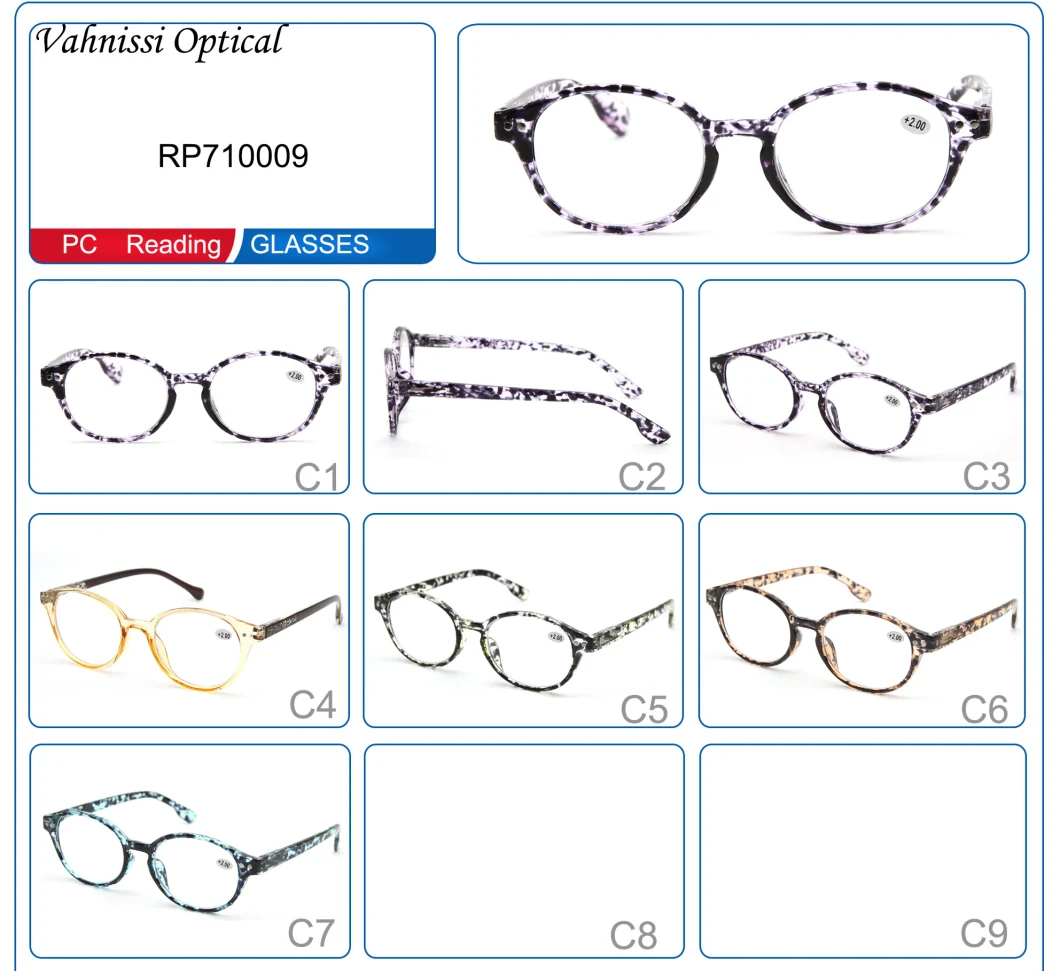 2020 Wholesaler Round Shap Match Tortoise PC Reading Glasses